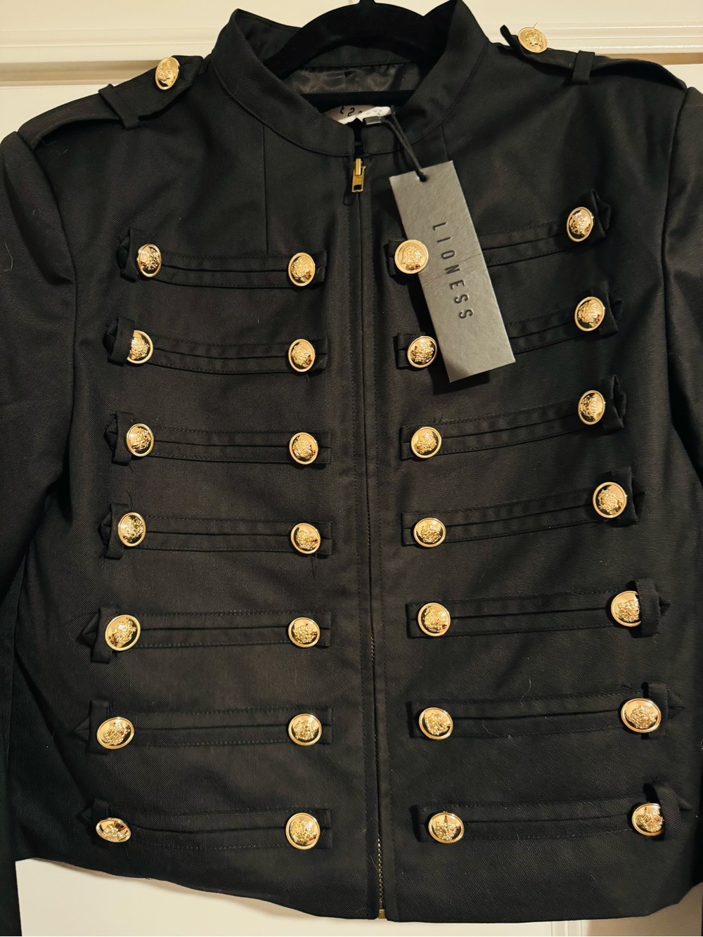 NWT - LIONESSES “ Rush Hour” Military-Style Button Jacket - Small - Picture 12 of 15